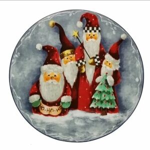 1997 vintage Elaine Thompson 12" Christmas Platter Plate